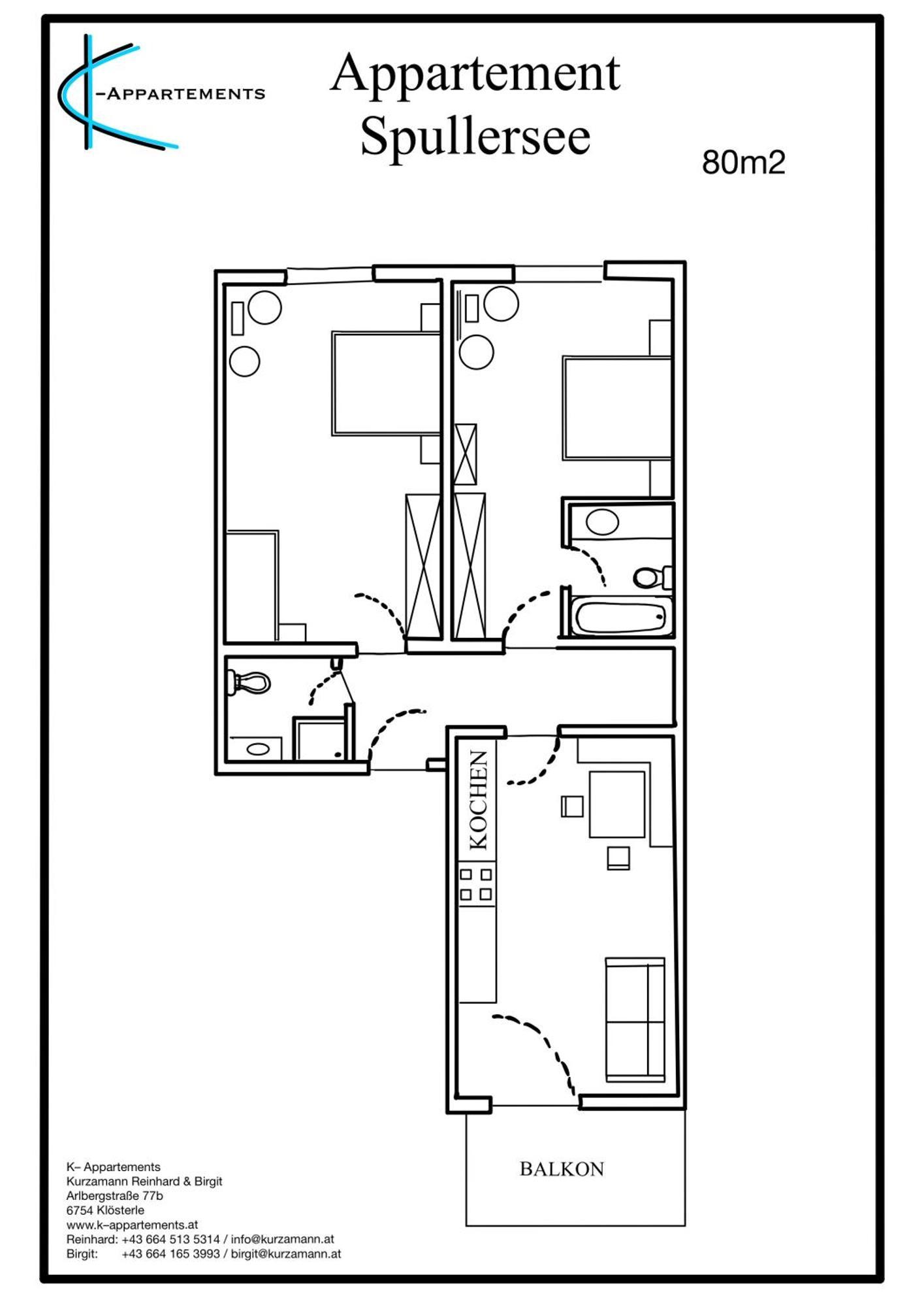 K-Appartements Klosterle Bagian luar foto